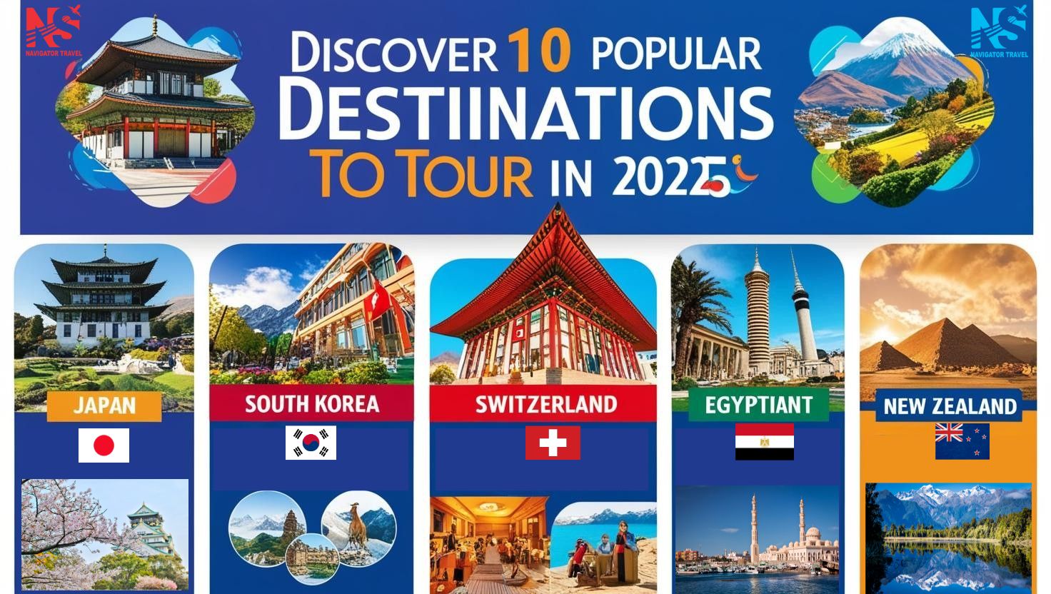 10 จุดหมายปลายทางยอดฮิตที่ต้องไปกับทัวร์ในปี 2025